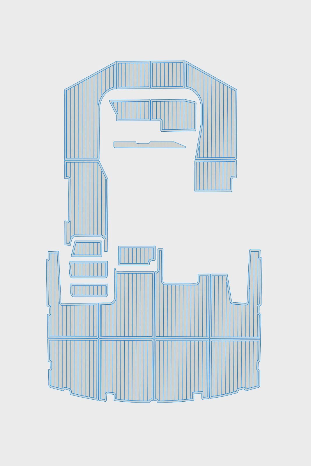 EVA Foam marine flooring 1990-1991 Carver 3807 (15) 1 Kit EVA Foam marine flooring 1990-1991 Carver 3807