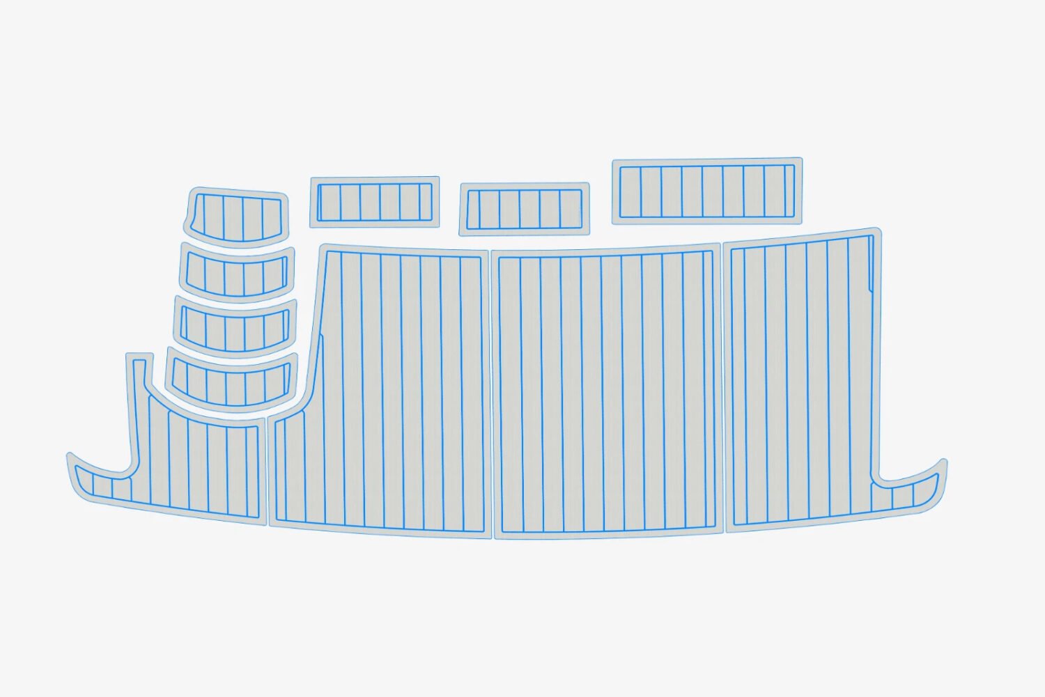 1 Kit EVA Foam marine flooring 2002 Carver 35