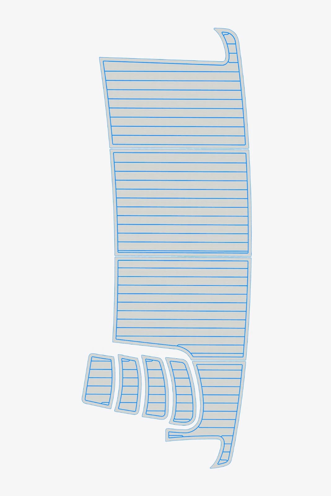 1 Kit EVA Foam marine flooring 2002 Carver 406