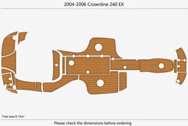 EVA Foam marine flooring 2004-2006 Crownline 240 (1) 1 Kit EVA Foam marine flooring 2004-2006 Crownline 240