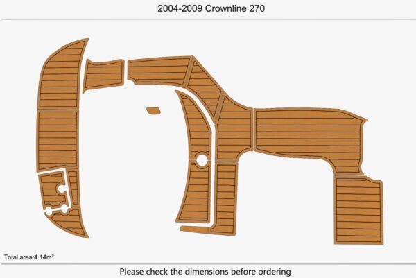 EVA Foam marine flooring 2004-2009 Crownline 270 (1) 1 Kit EVA Foam marine flooring 2004-2009 Crownline 270