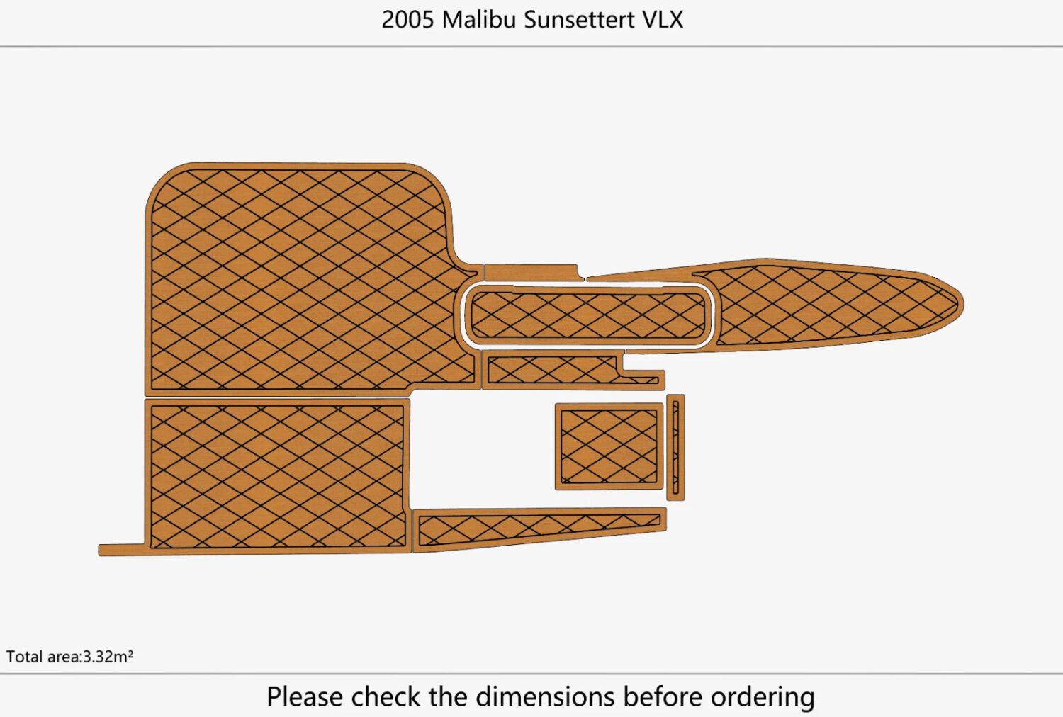 EVA Foam marine flooring 2005 Malibu Sunsettert VLX (1) 1 Kit EVA Foam marine flooring 2005 Malibu Sunsettert VLX