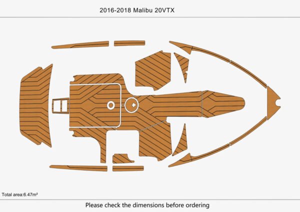 EVA Foam marine flooring 2016-2018 Malibu 20 VTX (1) 1 Kit EVA Foam marine flooring 2016-2018 Malibu 20 VTX