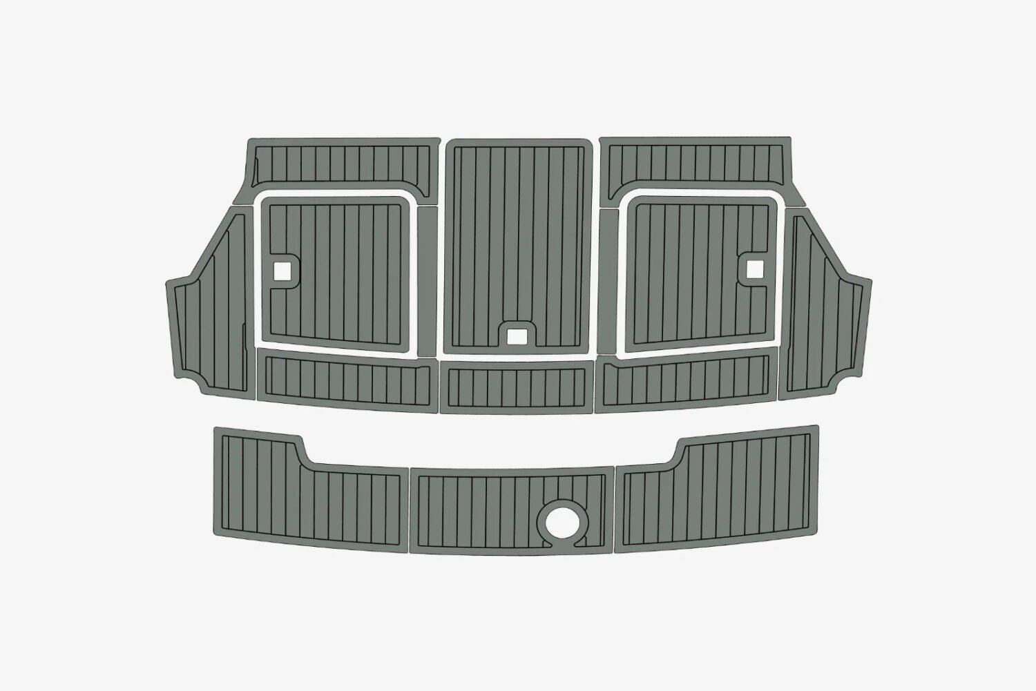 EVA Foam marine flooring 6mm Carver 37 Cockpit (13) 1 Kit EVA Foam marine flooring 6mm Carver 37 Cockpit