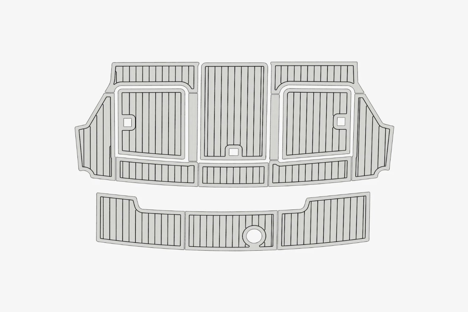 EVA Foam marine flooring 6mm Carver 37 Cockpit (15) 1 Kit EVA Foam marine flooring 6mm Carver 37 Cockpit