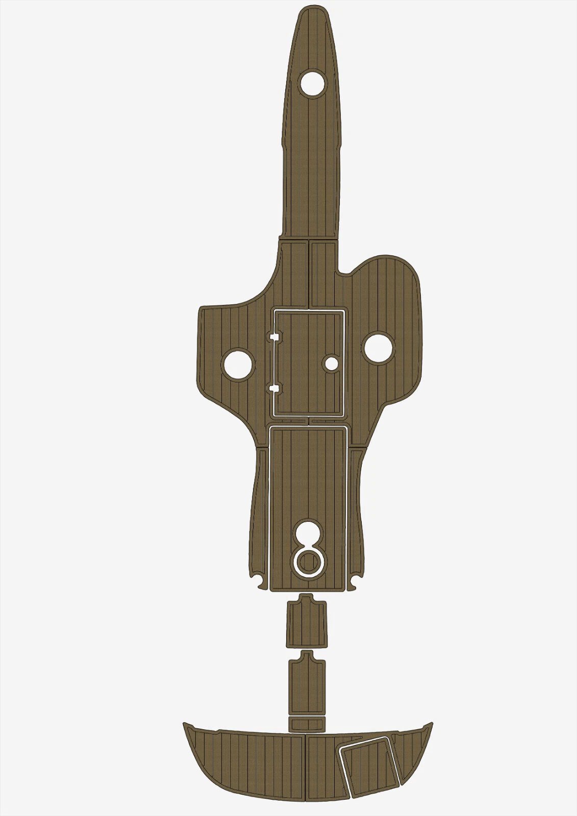 EVA foam boat floor 2003-2010 Crownline 270 BR (11) 1 Kit EVA foam boat floor 2003-2010 Crownline 270 BR