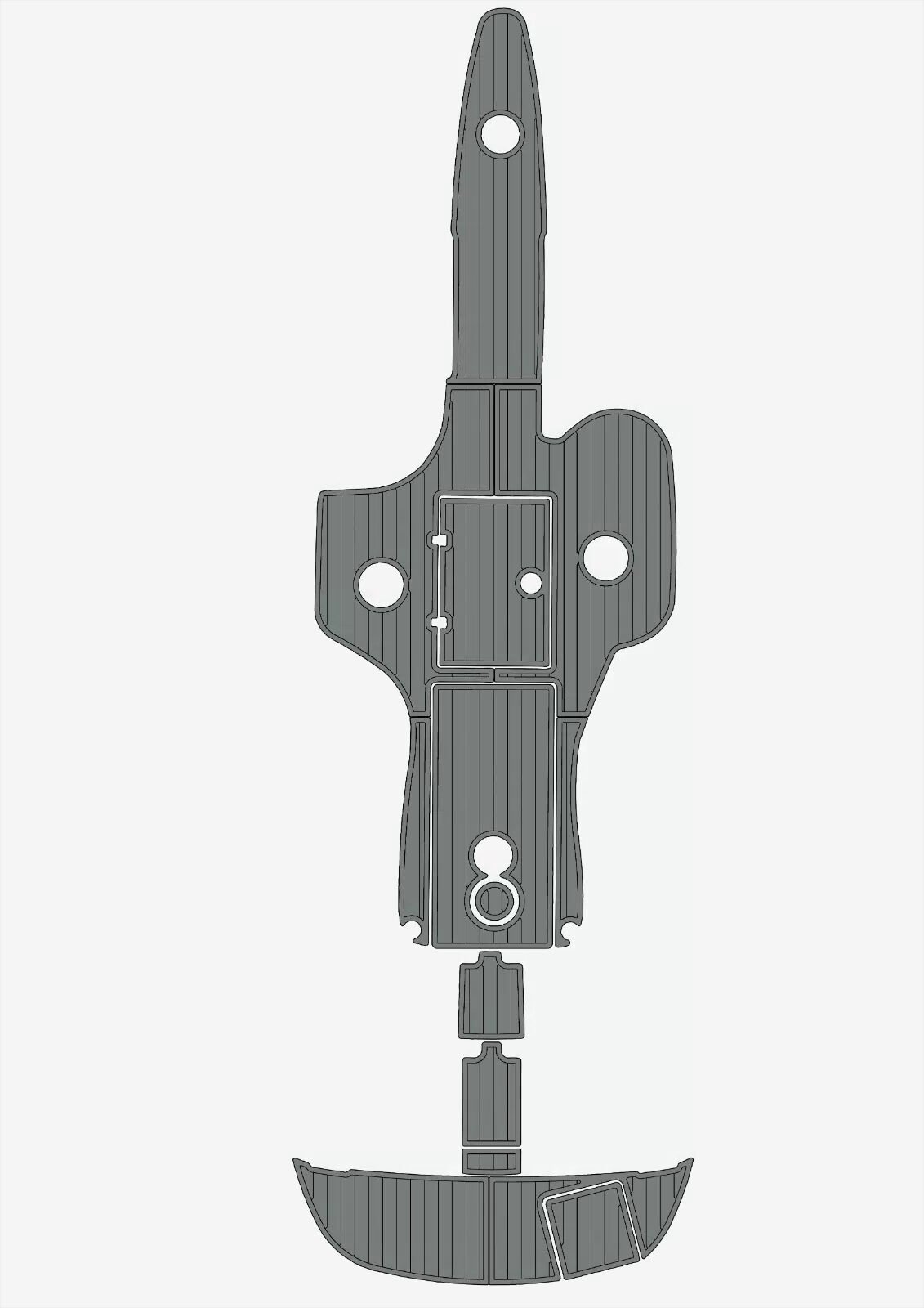 EVA foam boat floor 2003-2010 Crownline 270 BR (12) 1 Kit EVA foam boat floor 2003-2010 Crownline 270 BR