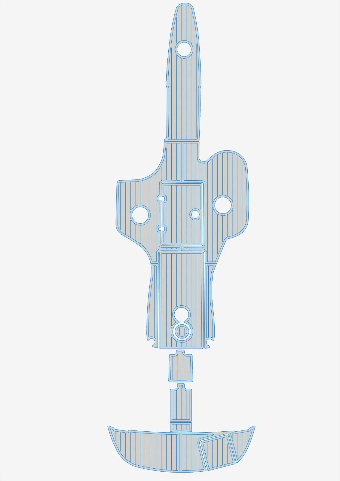 EVA foam boat floor 2003-2010 Crownline 270 BR (17) 1 Kit EVA foam boat floor 2003-2010 Crownline 270 BR