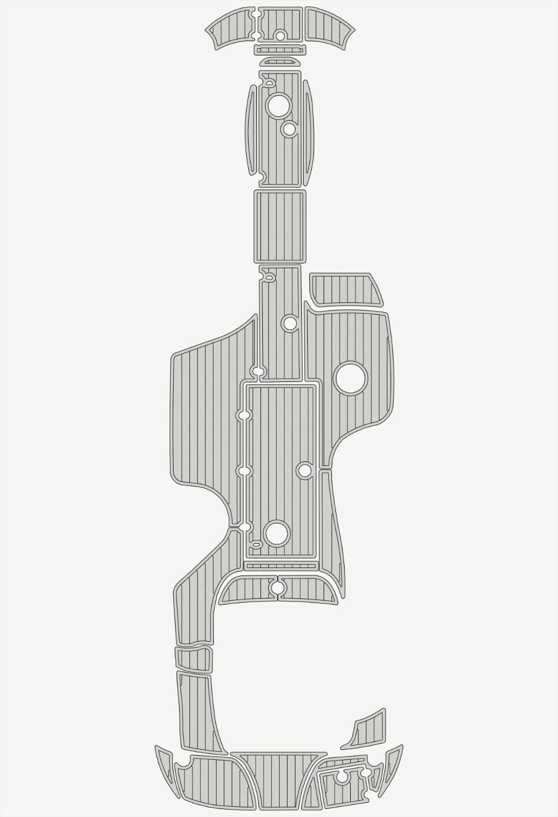 1 Kit EVA foam boat floor 2006-2007 Crownline 262 EX