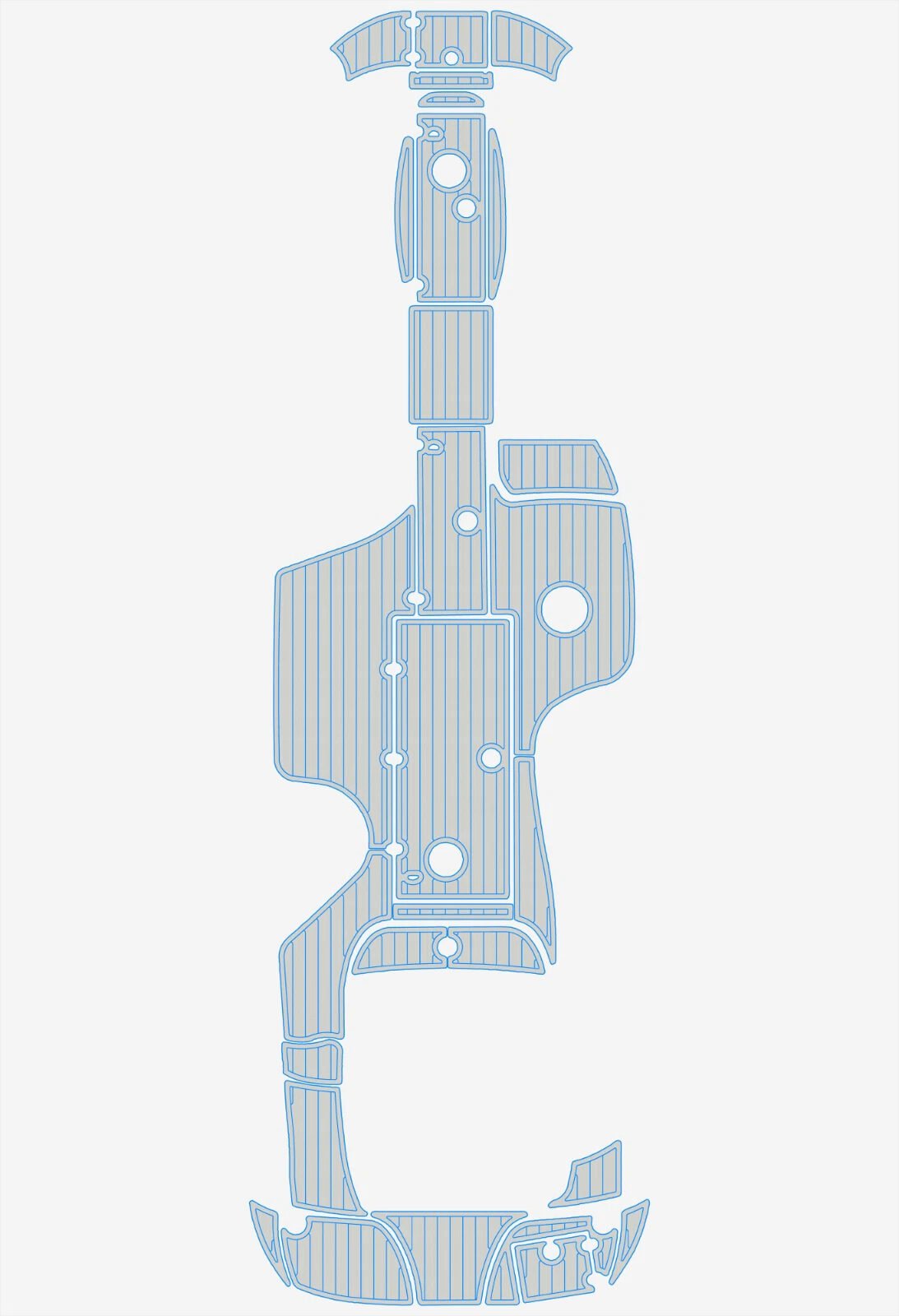 1 Kit EVA foam boat floor 2006-2007 Crownline 262 EX