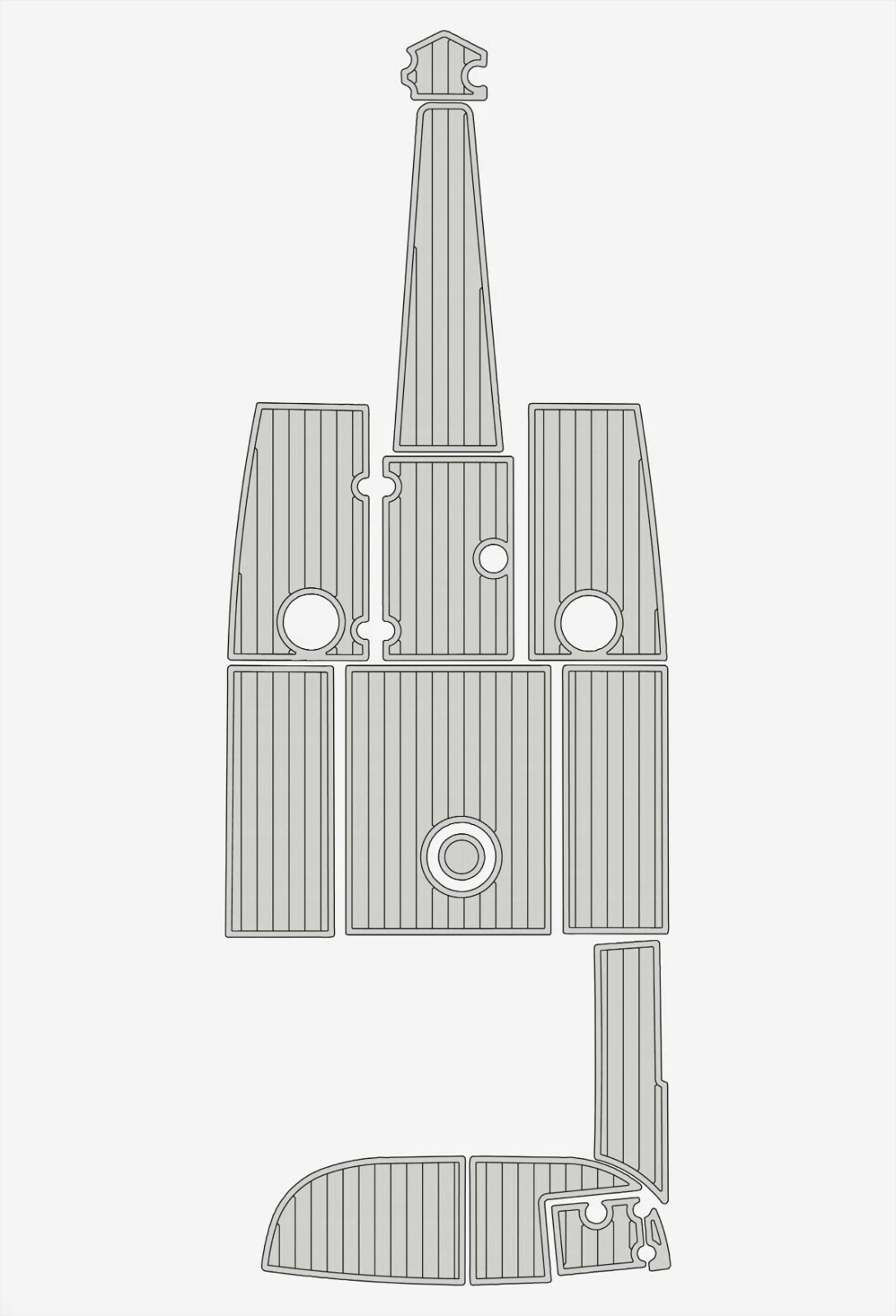 1 Kit EVA foam boat floor 2007-2011 Crownline 23 SS
