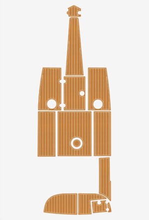 EVA foam boat floor 2007-2011 Crownline 23 SS (9) 1 Kit EVA foam boat floor 2007-2011 Crownline 23 SS