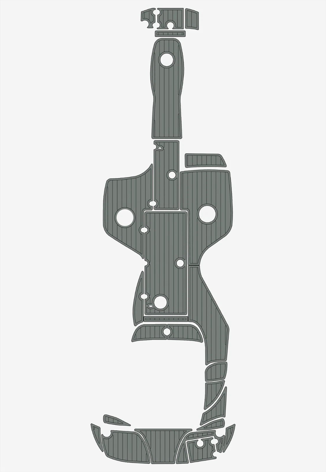 EVA foam boat floor 2007-2011 Crownline 252 EX (6) 1 Kit EVA foam boat flooring 2007-2011 Crownline 252 EX