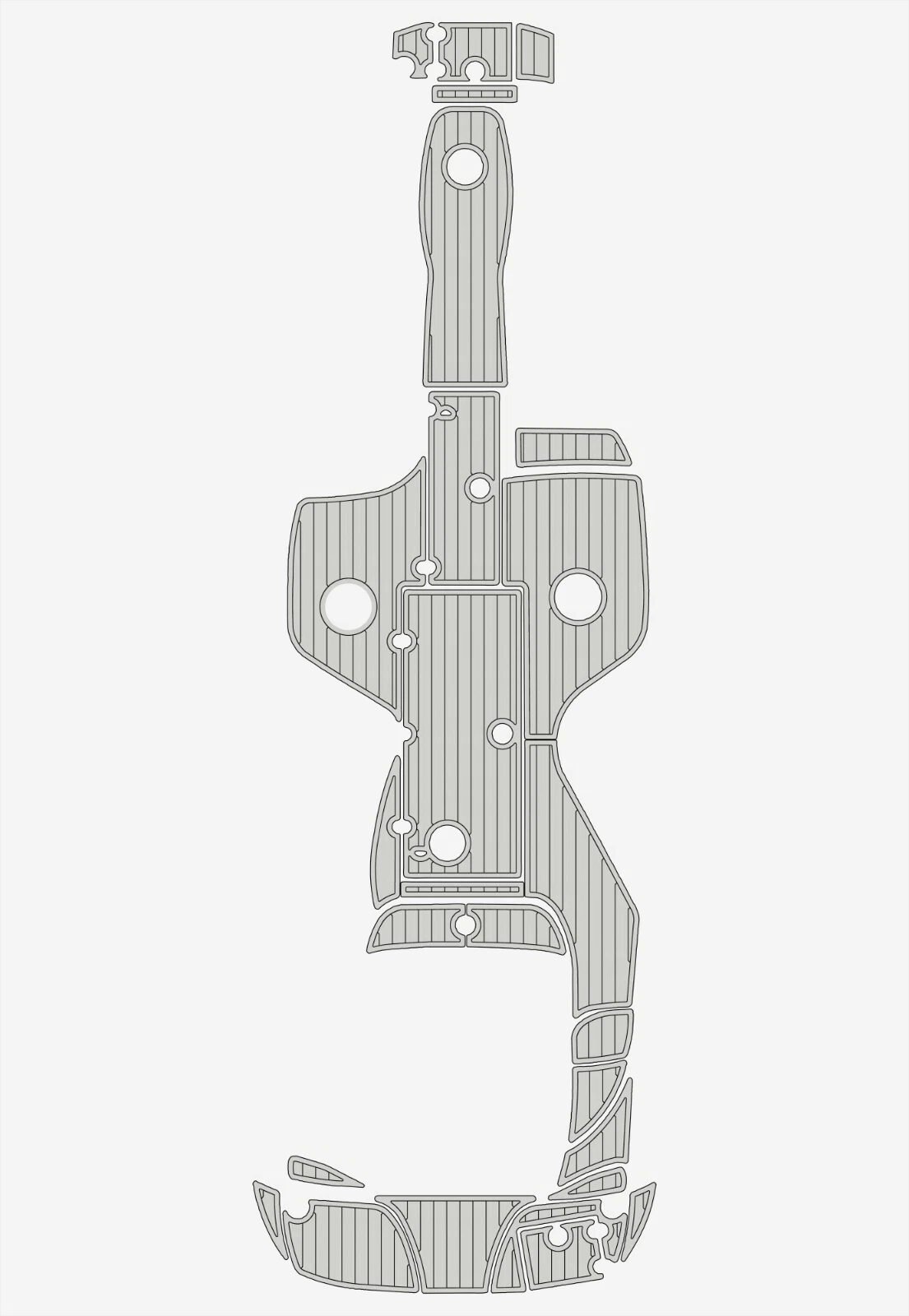 EVA foam boat floor 2007-2011 Crownline 252 EX (8) 1 Kit EVA foam boat flooring 2007-2011 Crownline 252 EX