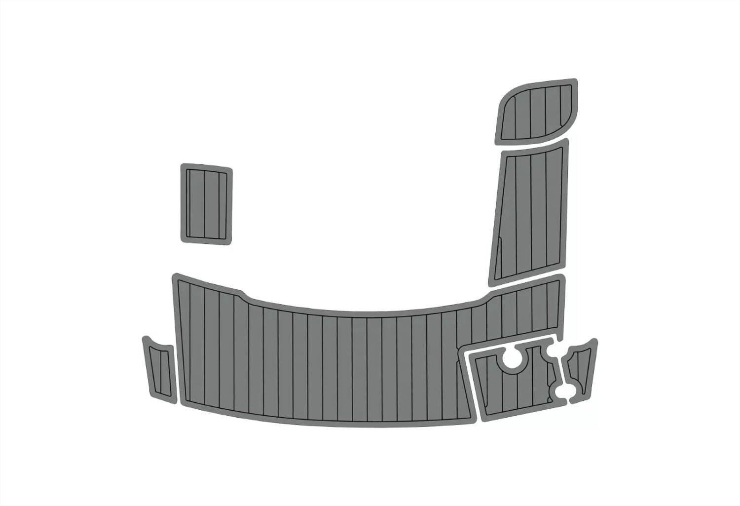 1 Kit EVA foam boat floor 2012-2018 Crownline 285 SS