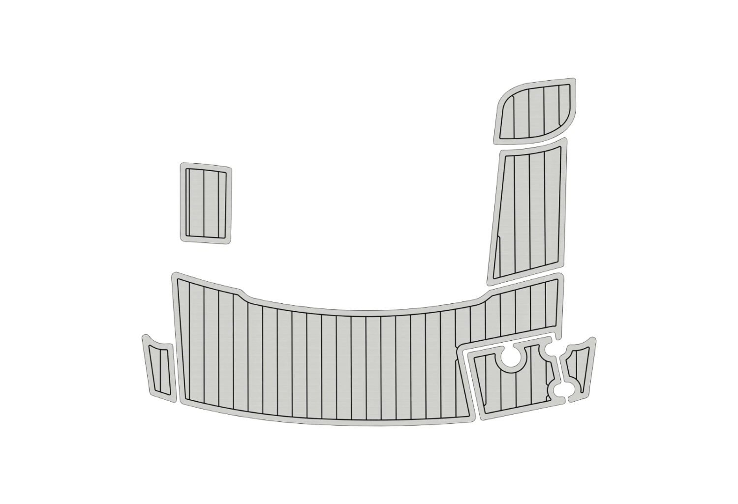 1 Kit EVA foam boat floor 2012-2018 Crownline 285 SS
