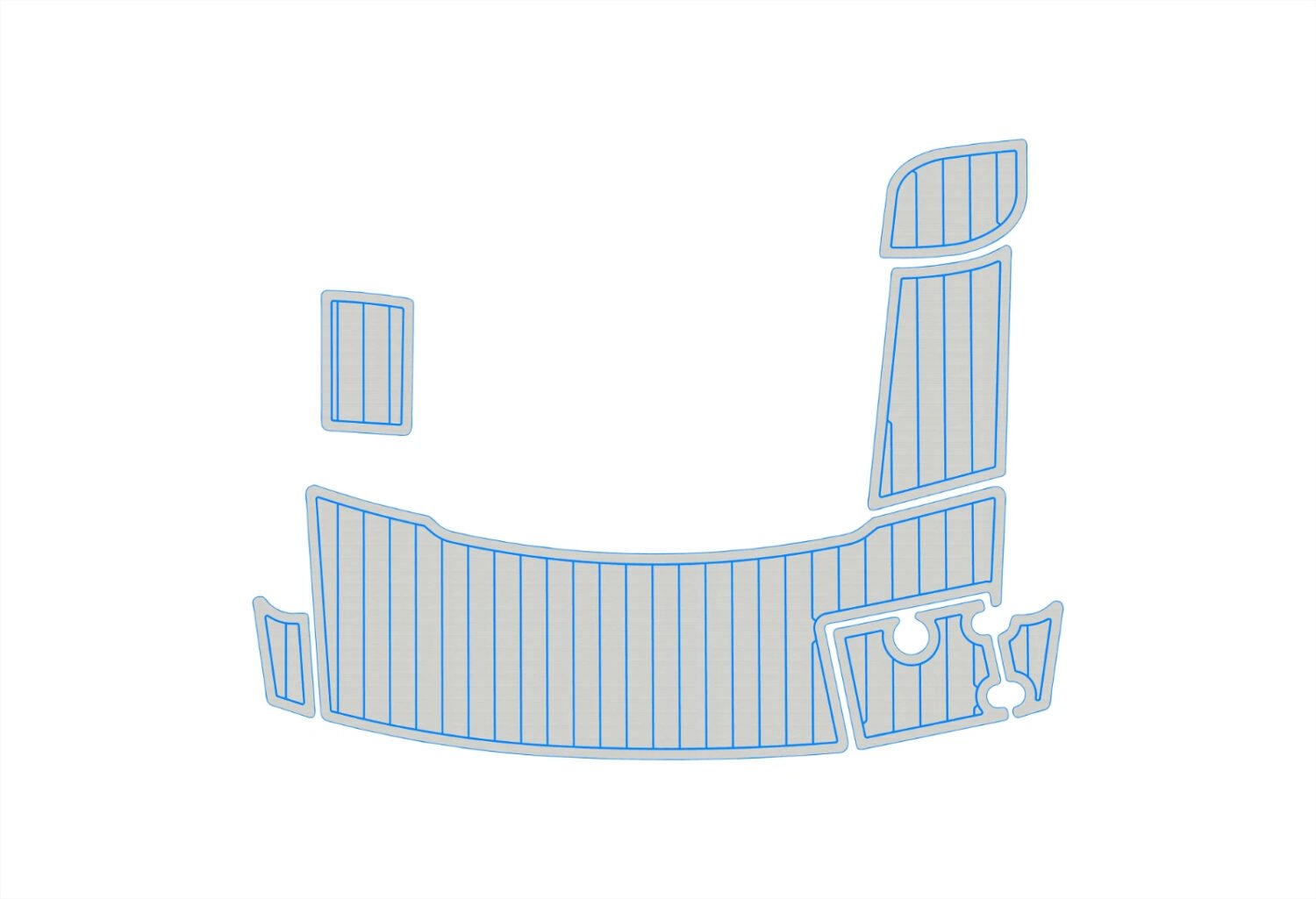 1 Kit EVA foam boat floor 2012-2018 Crownline 285 SS