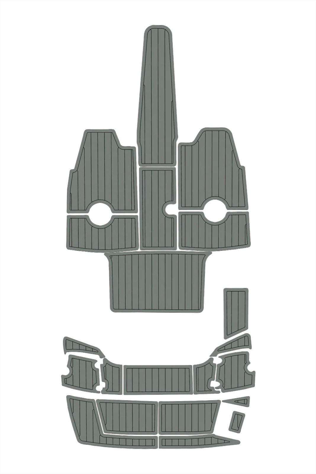 1 Kit EVA foam boat floor 2017-2021 Crownline 205