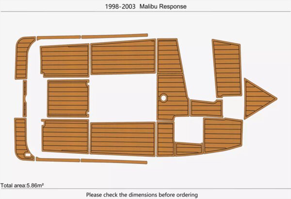 EVA foam boat flooring 1998-2003 Malibu Response (1) 1 Kit EVA foam boat flooring 1998-2003 Malibu Response