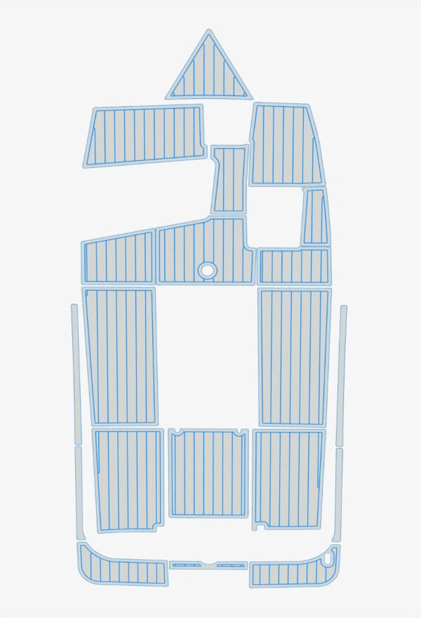 EVA foam boat flooring 1998-2003 Malibu Response (14) 1 Kit EVA foam boat flooring 1998-2003 Malibu Response