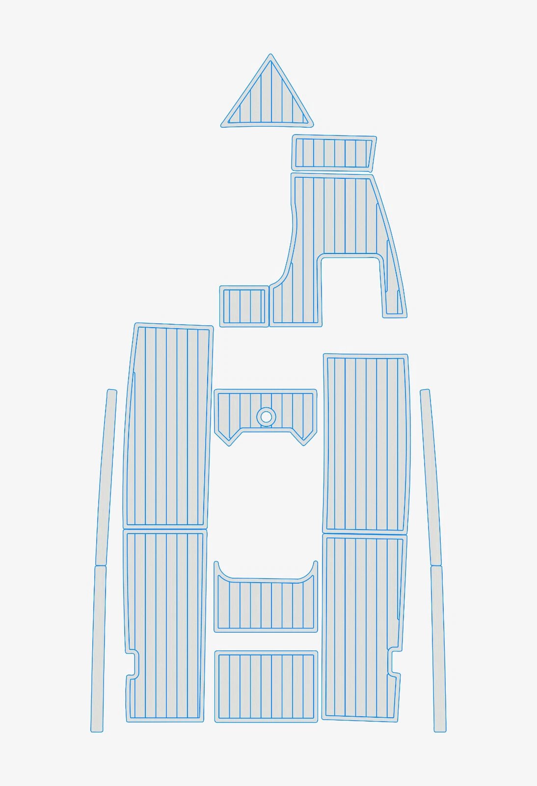 1 kit EVA foam boat flooring 1999 Mastercraft SportStar