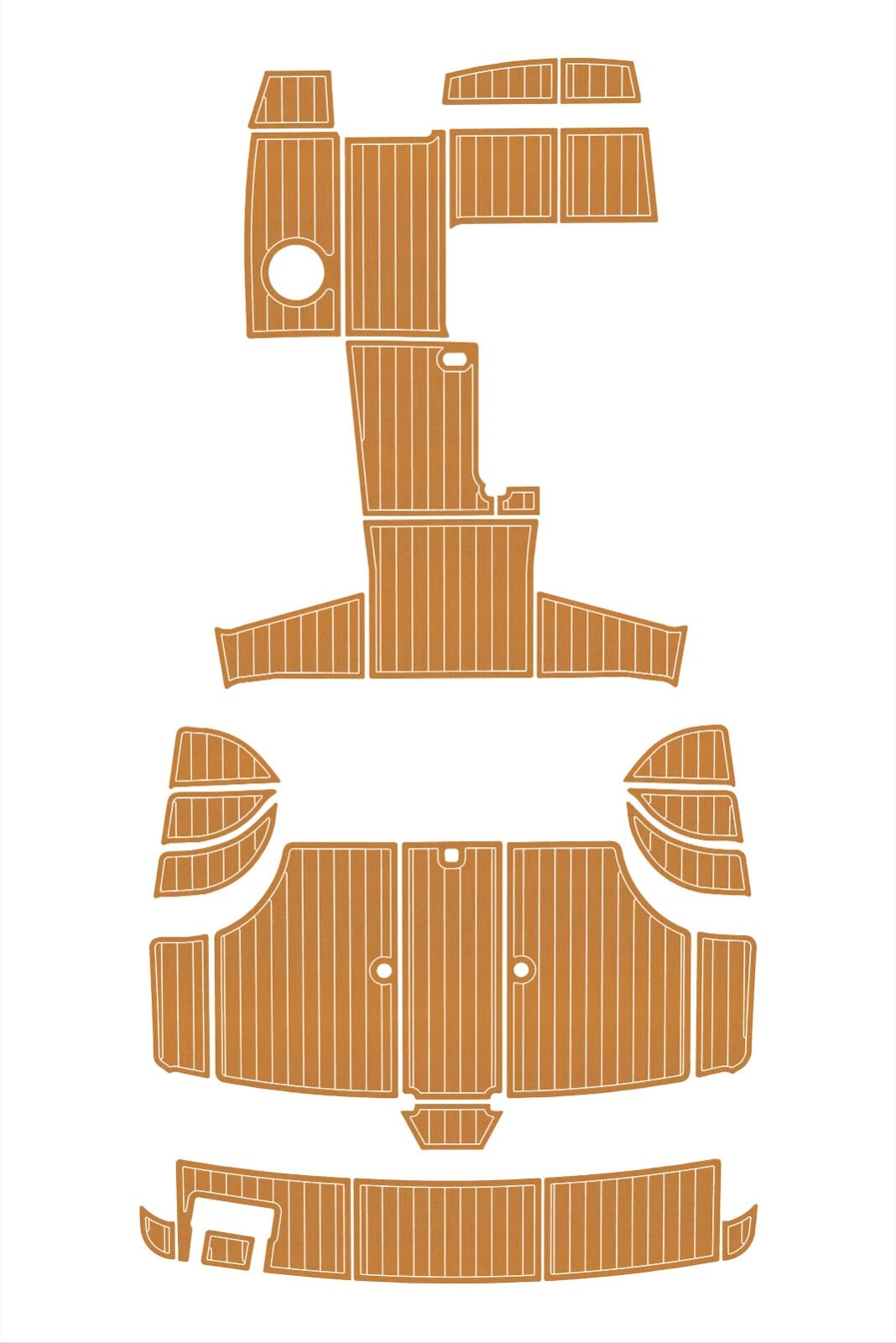 1 Kit EVA foam boat flooring 2001 Carver 350 Mariner