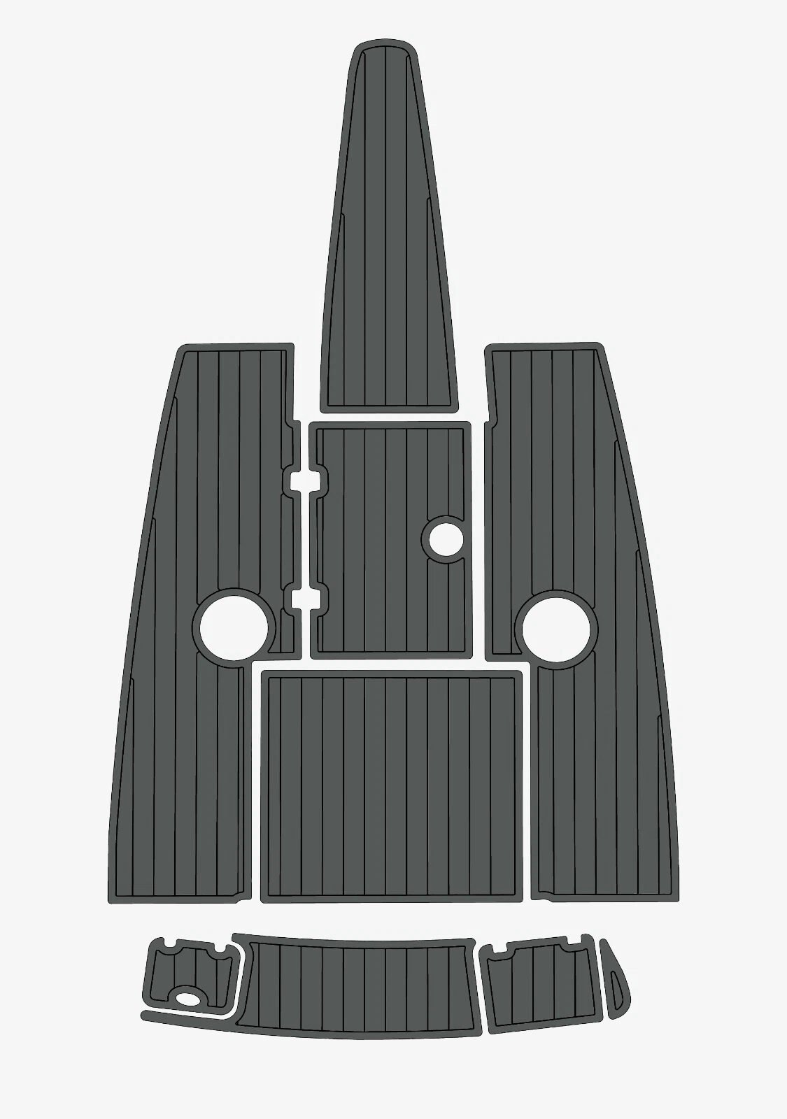 1 Kit EVA foam boat flooring 2002-2004 Crownline 202 BR