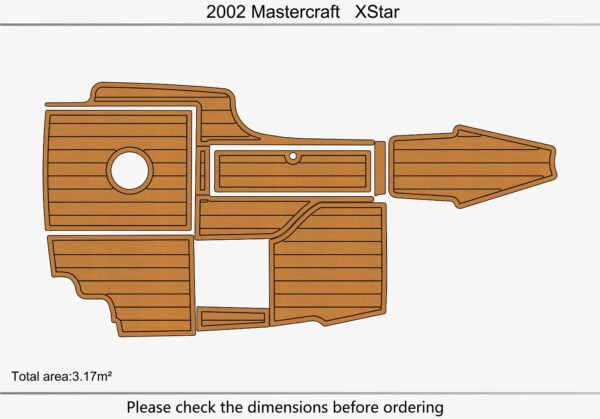 EVA foam boat flooring 2002 Mastercraft X-Star (2) 1 Kit EVA foam boat flooring 2002 Mastercraft X-Star