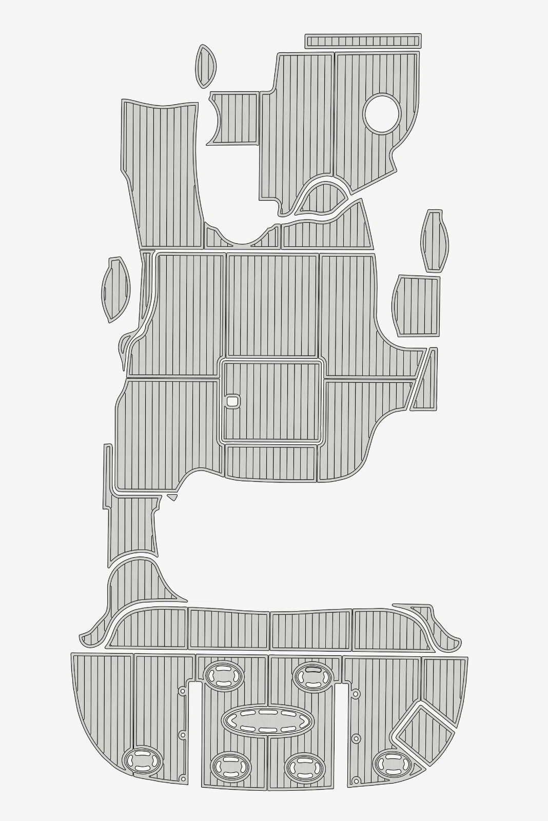 1 kit EVA foam boat flooring 2003-2009 Sea Ray 500 Sundancer