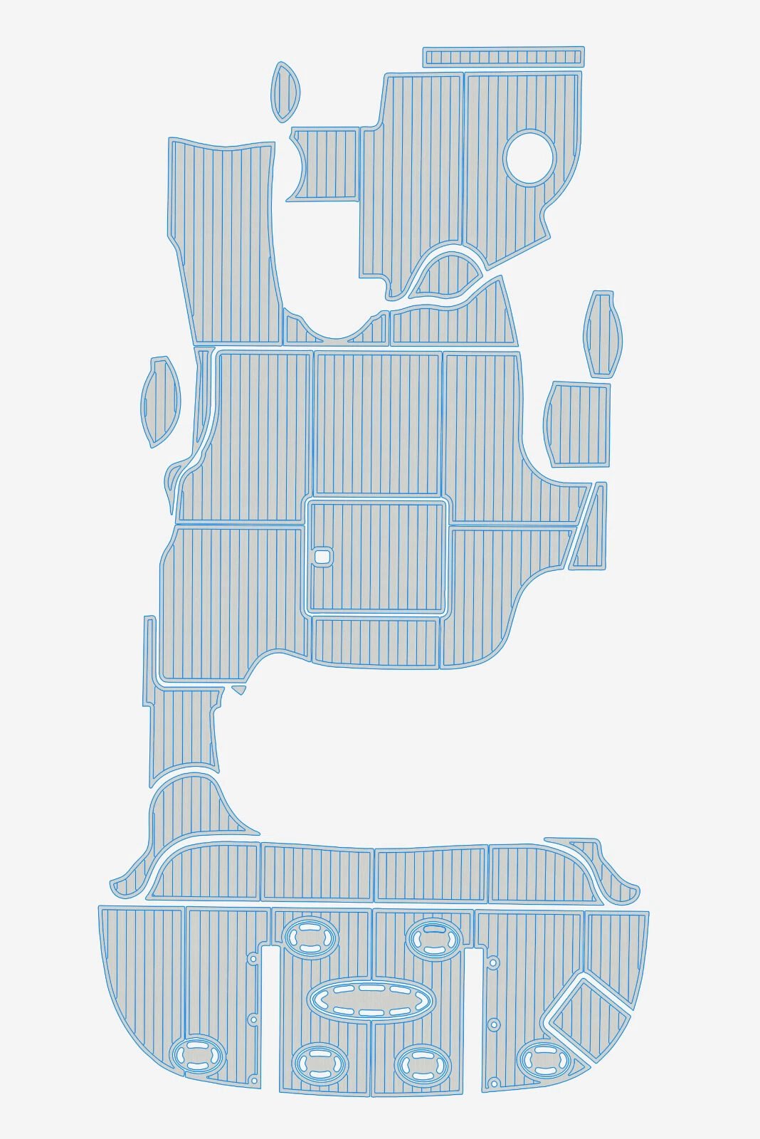 1 kit EVA foam boat flooring 2003-2009 Sea Ray 500 Sundancer