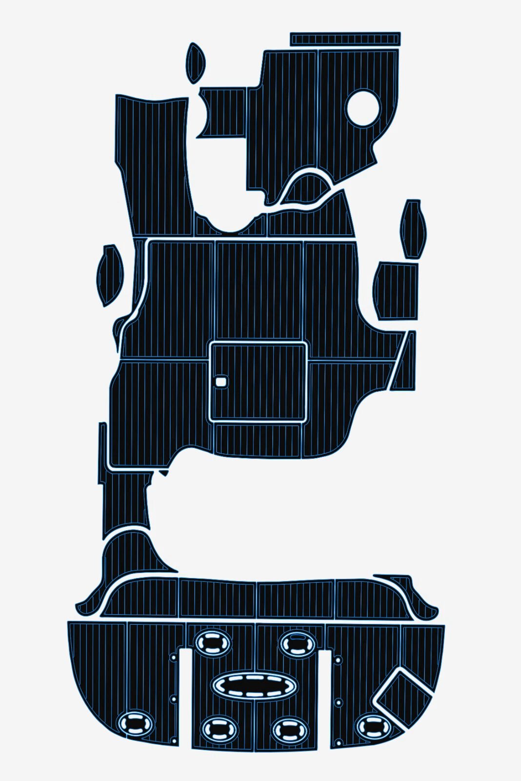 1 kit EVA foam boat flooring 2003-2009 Sea Ray 500 Sundancer