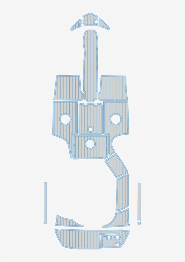 1 Kit EVA foam boat flooring 2004-2005 Crownline 216