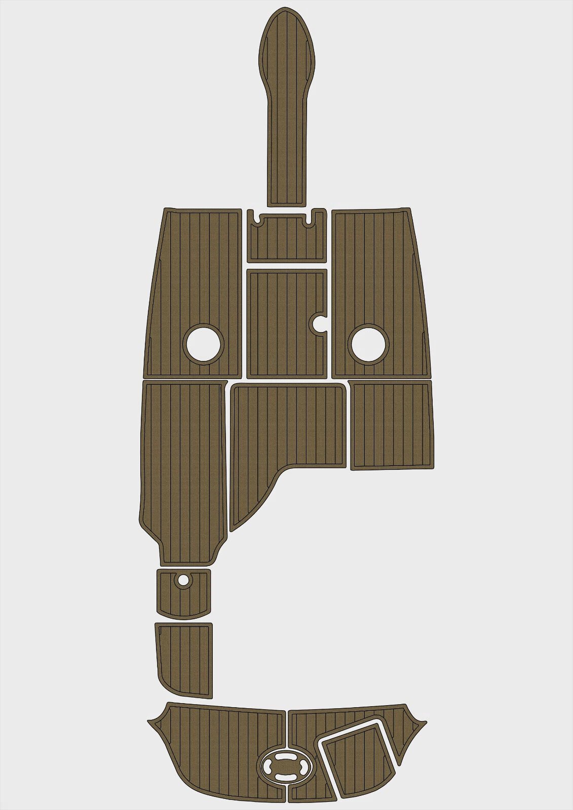 1 Kit EVA foam boat flooring 2004-2007 Sea Ray 220 Select