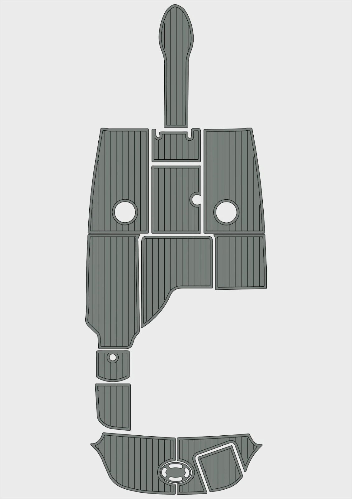 1 Kit EVA foam boat flooring 2004-2007 Sea Ray 220 Select