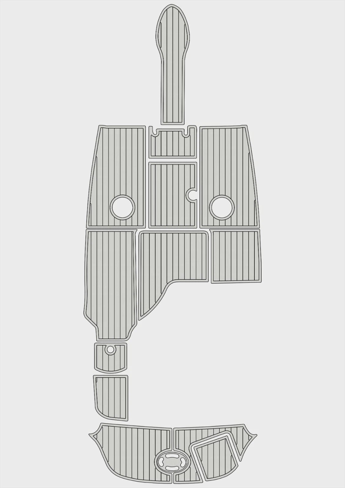 1 Kit EVA foam boat flooring 2004-2007 Sea Ray 220 Select
