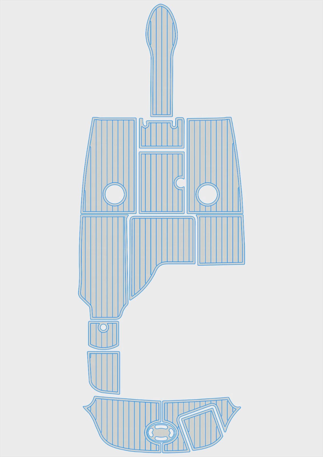 1 Kit EVA foam boat flooring 2004-2007 Sea Ray 220 Select