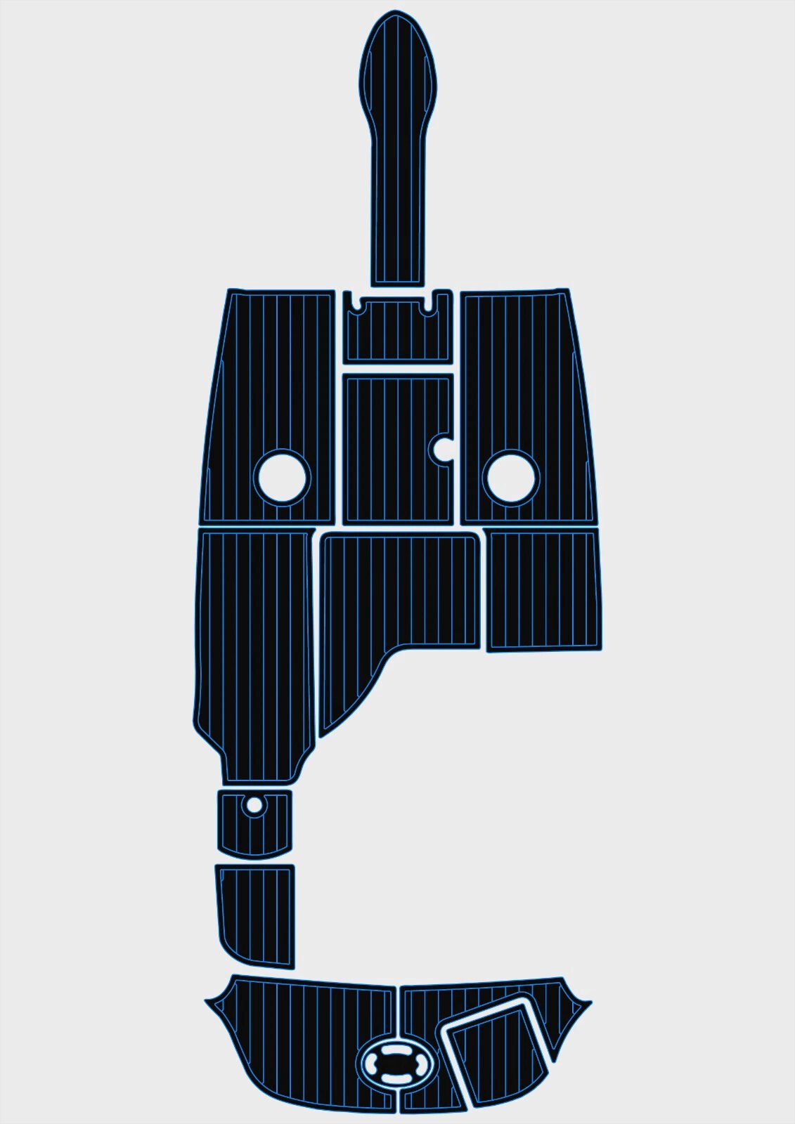 1 Kit EVA foam boat flooring 2004-2007 Sea Ray 220 Select