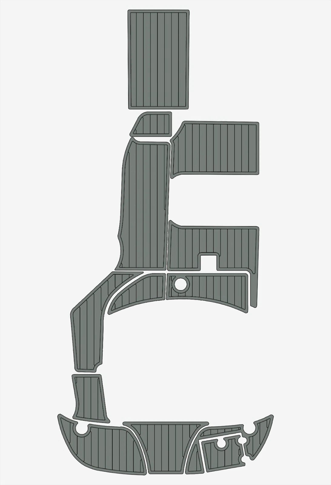 EVA foam boat flooring 2004-2010 Crownline 250 CR (11) 1 Kit EVA foam boat flooring 2004-2010 Crownline 250 CR