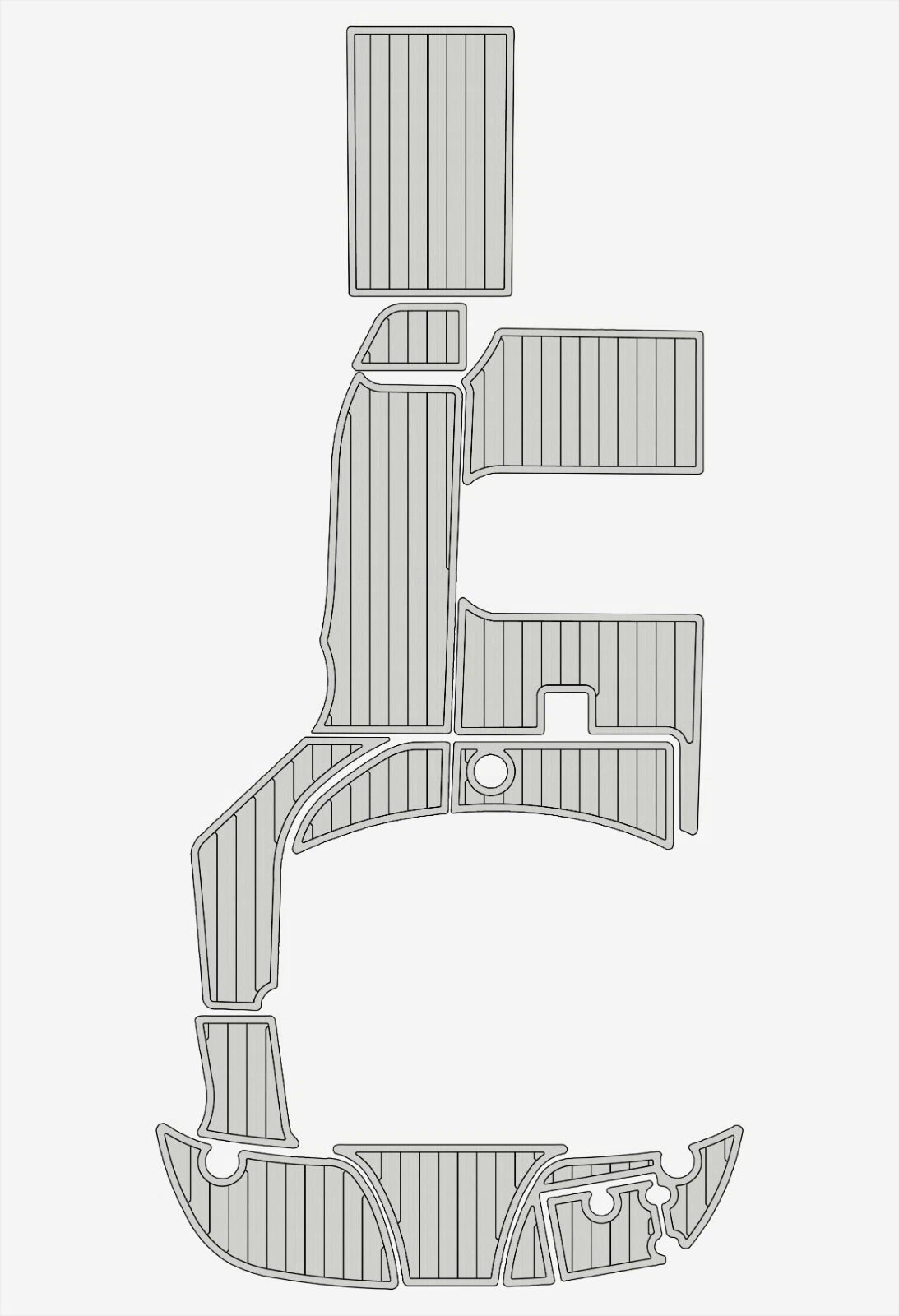 EVA foam boat flooring 2004-2010 Crownline 250 CR (13) 1 Kit EVA foam boat flooring 2004-2010 Crownline 250 CR