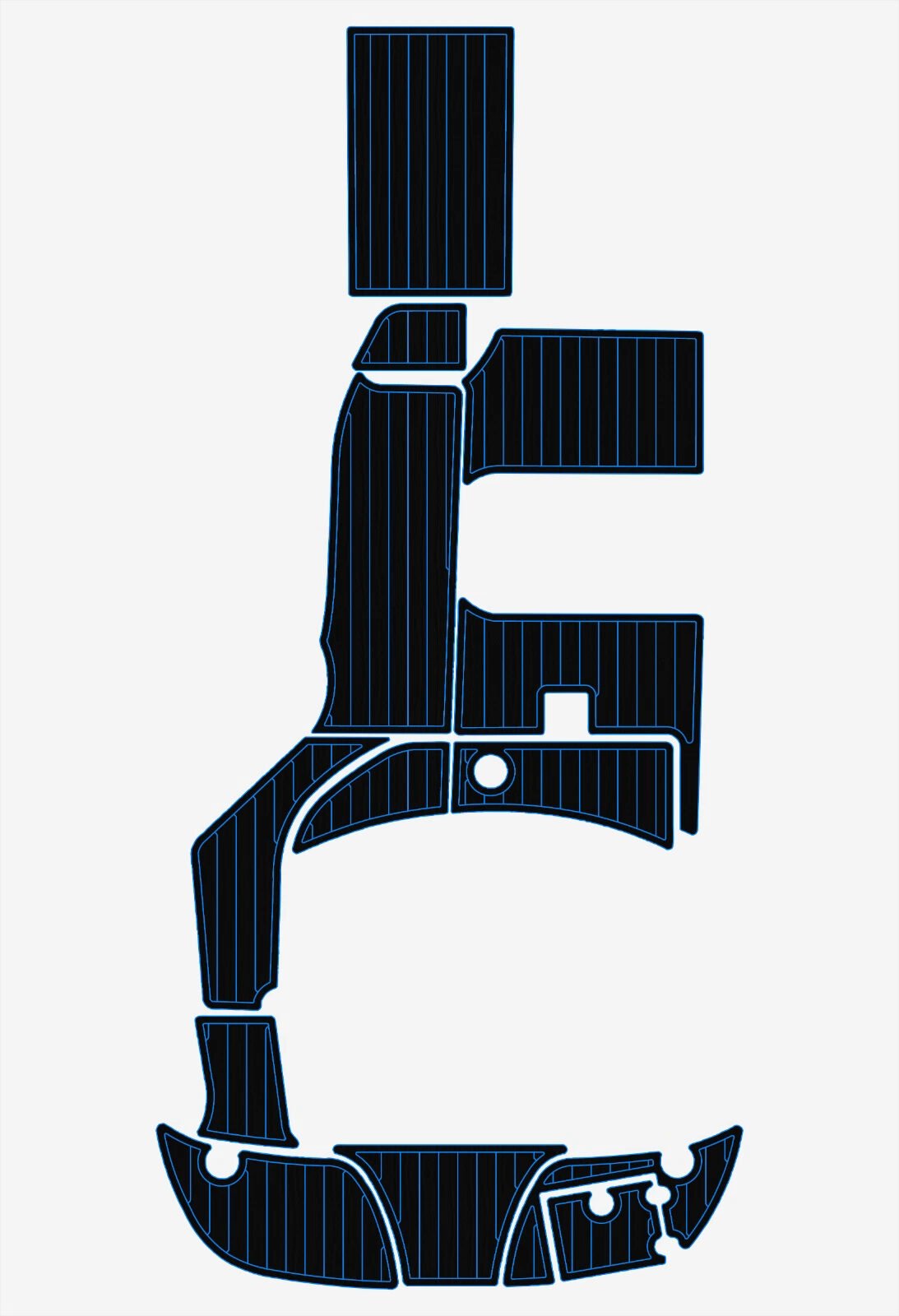 EVA foam boat flooring 2004-2010 Crownline 250 CR (3) 1 Kit EVA foam boat flooring 2004-2010 Crownline 250 CR