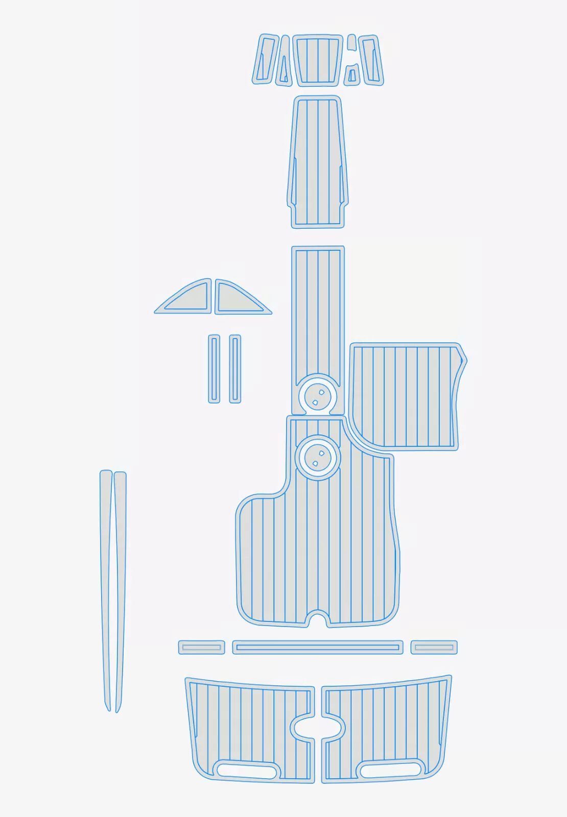 1 Kit EVA foam boat flooring 2004-2011 Mastercraft X-STAR