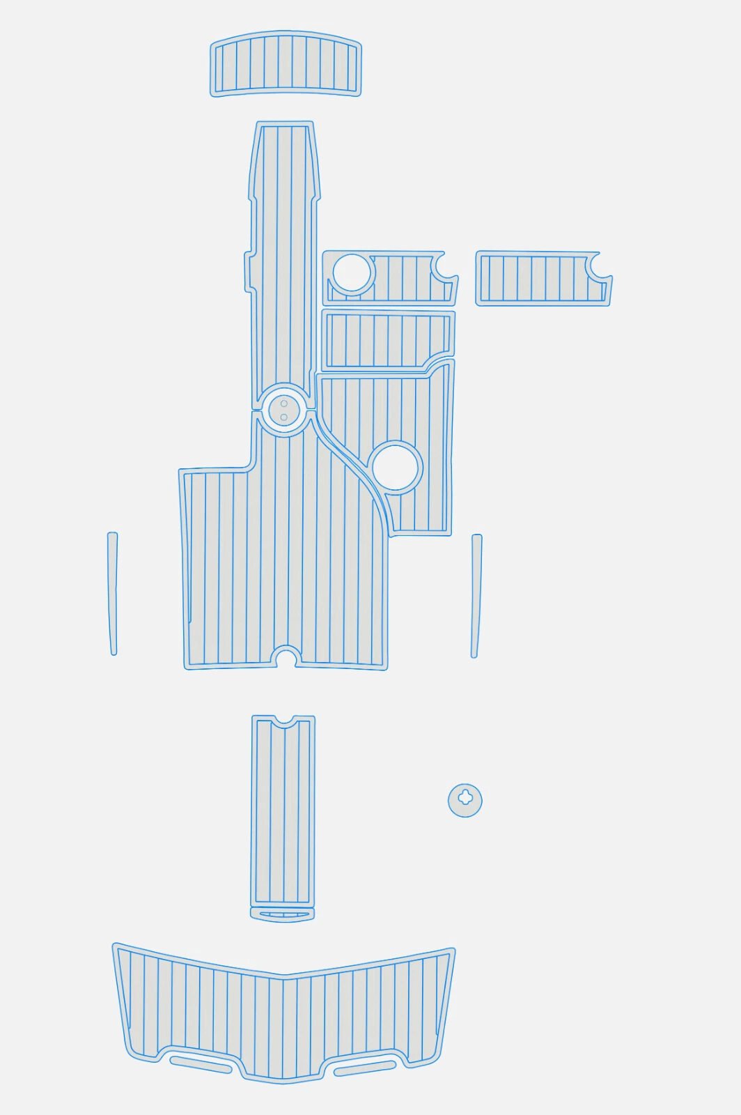 1 Kit EVA foam boat flooring 2006-2011 Mastercraft X2