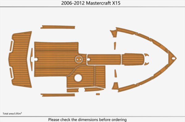 EVA foam boat flooring 2006-2012 Mastercraft X15 (1) 1 Kit EVA foam boat flooring 2006-2012 Mastercraft X15