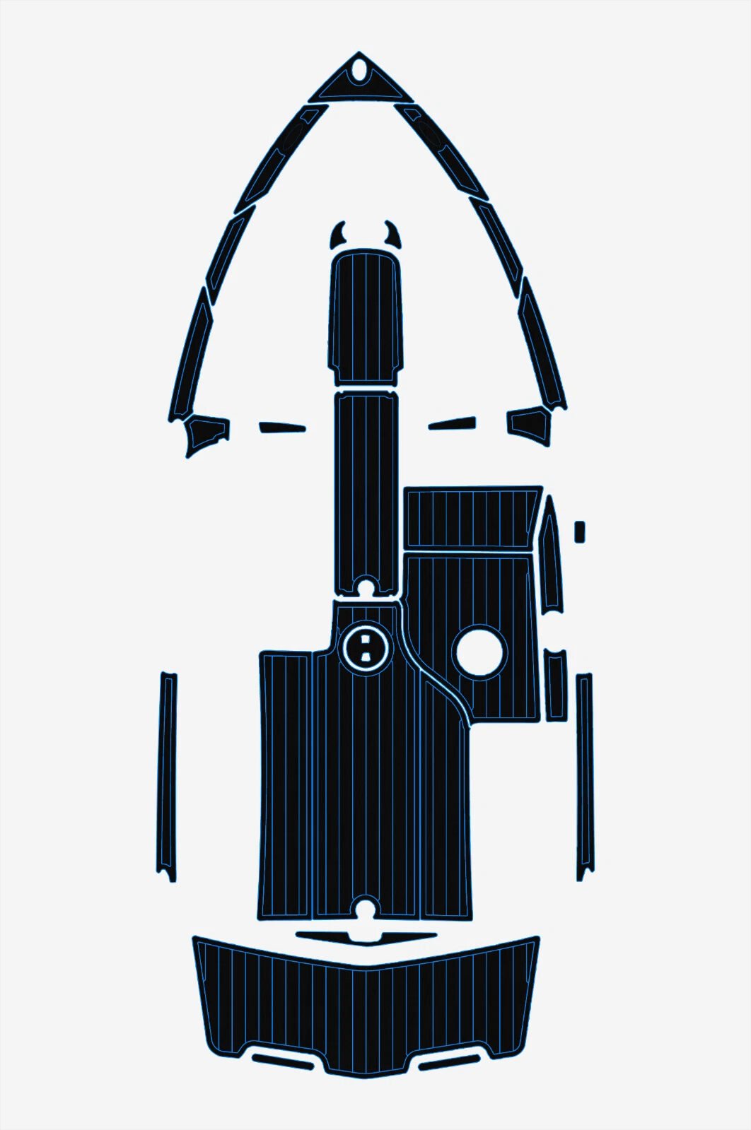 1 Kit EVA foam boat flooring 2006-2012 Mastercraft X15