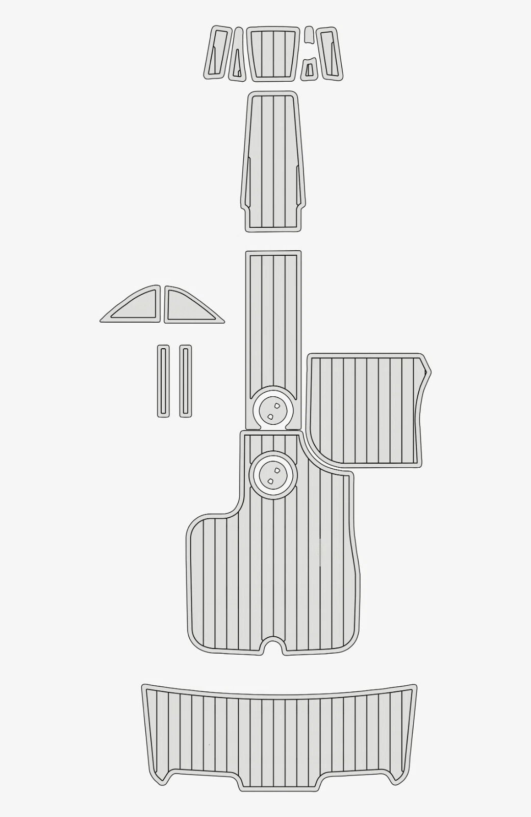 1 Kit EVA foam boat flooring 2007-2011 Mastercraft X-STAR PWT