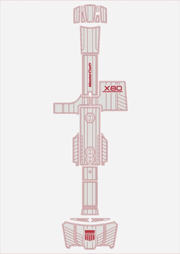 1 Kit EVA foam boat flooring 2007-2012 Mastercraft X80