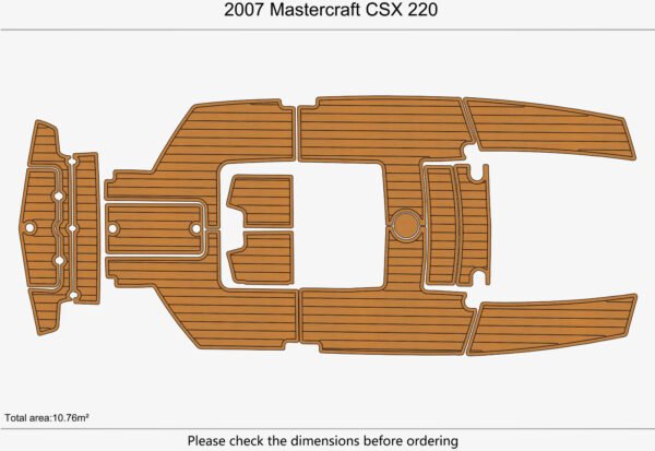 EVA foam boat flooring 2007 Mastercraft CSX 220 (1) 1 kit EVA foam boat flooring 2007 Mastercraft CSX 220