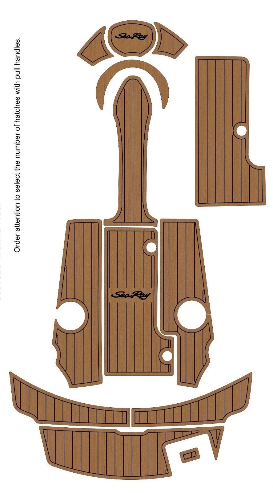 EVA foam boat flooring 2008-2012 Sea Ray 185 sport (8) 1 Kit EVA foam boat flooring 2008-2012 Sea Ray 185 sport
