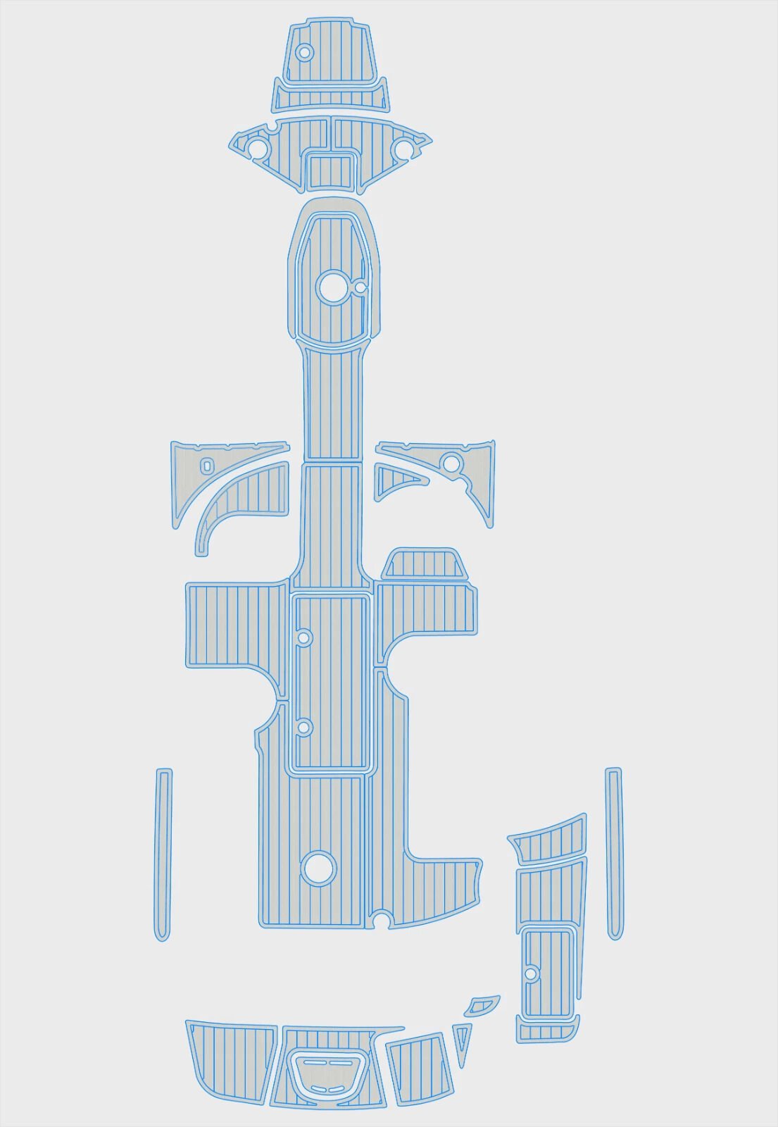 1 kit EVA foam boat flooring 2009-2014 Sea Ray 280 sundeck