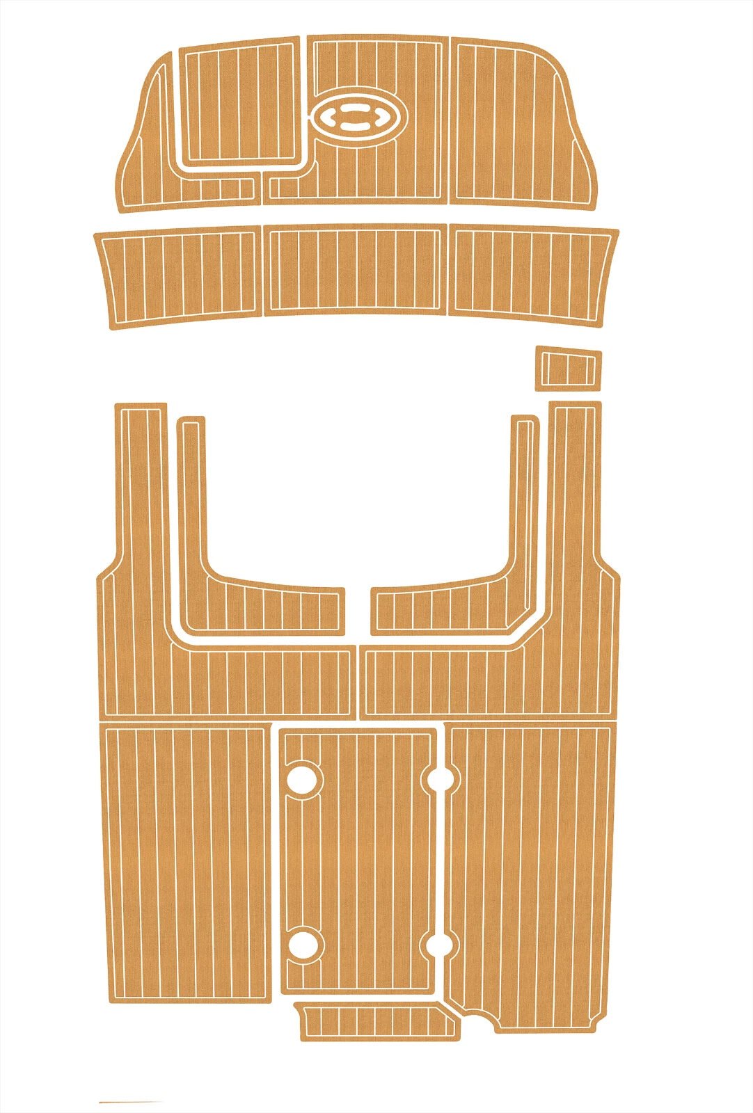 1 Kit EVA foam boat flooring 2010-2011 Sea Ray 235 weekender